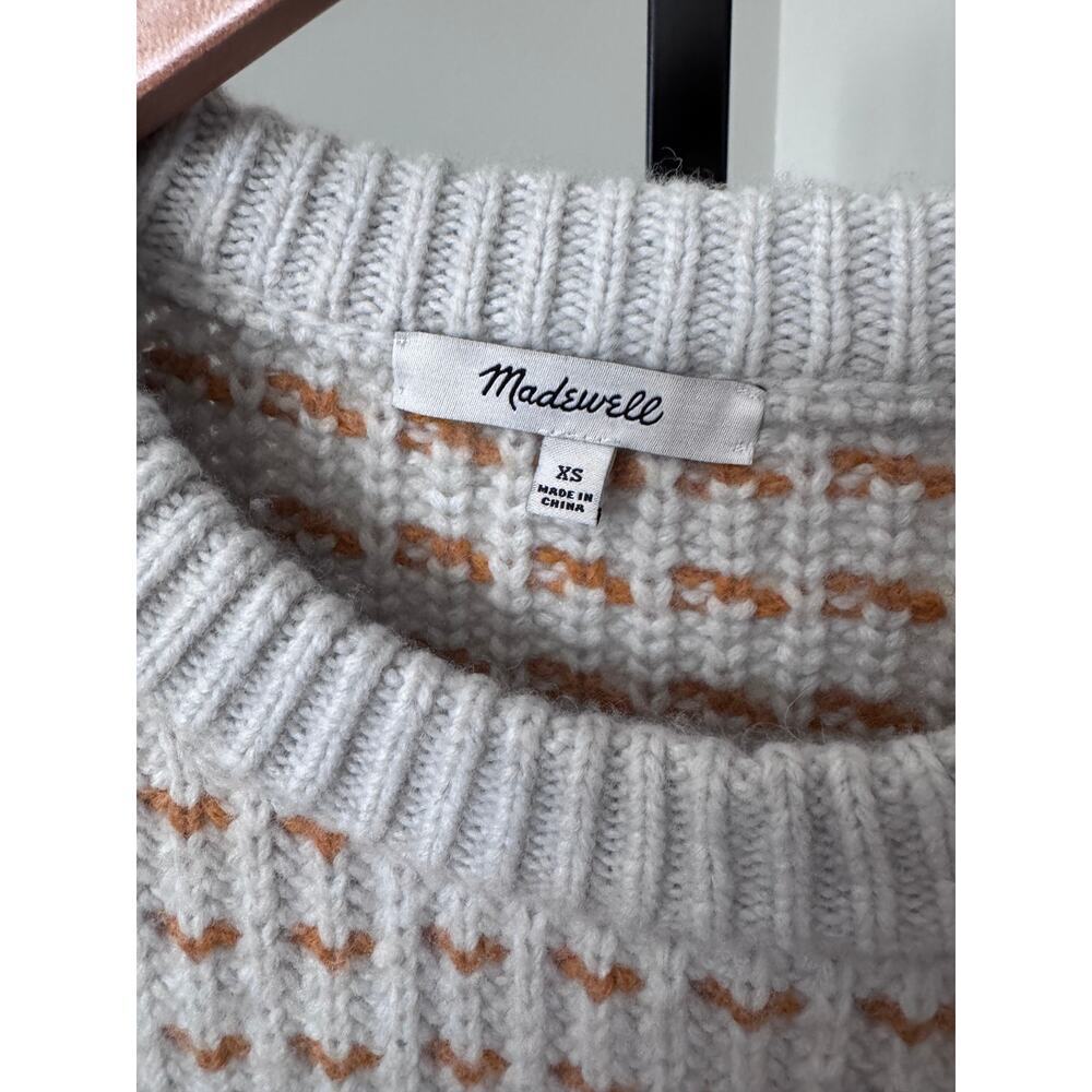 Madewell Striped Barfield Knitted Chunky Sweater Comfort - Picture 5 of 5